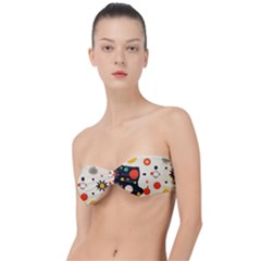 Geometric Design Classic Bandeau Bikini Top 