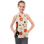 Geometric Design Kids  Sleeveless Hoodie