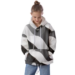 Geometric Design O6 Kids  Oversized Hoodie