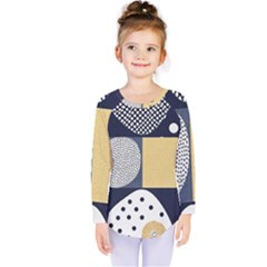 Geometric Design 10 Kids  Long Sleeve T-shirt