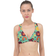 Geometric Design 11 Classic Banded Bikini Top