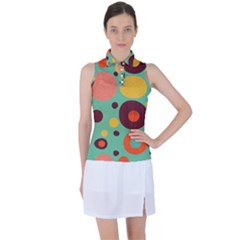 Geometric Design 11 Women s Sleeveless Polo T-shirt