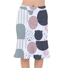 Geometric Design 12 Short Mermaid Skirt