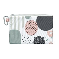 Geometric Design 12 Canvas Cosmetic Bag (large)