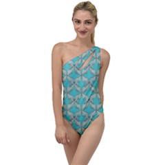 Geometric Design 13 To One Side Swimsuit