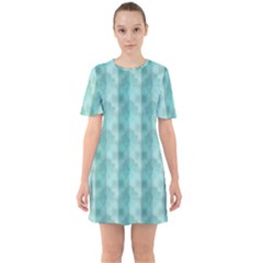 Geometric Design 14 Sixties Short Sleeve Mini Dress