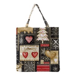 Christmas Reindeer Grocery Tote Bag by Posterlux