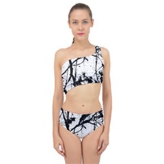 Inksplats Spliced Up Two Piece Swimsuit by SpinnyChairDesigns