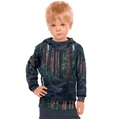 Forest Jungle Trees Tropics Kids  Hooded Pullover by Bedest