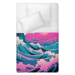 Waves Mountains Sky Duvet Cover (single Size) by Grandong