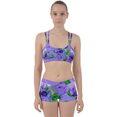 Purple Flower Nature Perfect Fit Gym Set