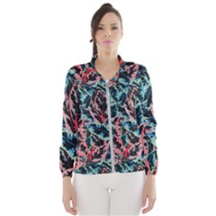 Leaves Pattern Patterns Colorful Women s Windbreaker by Posterlux