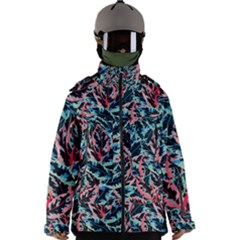 Leaves Pattern Patterns Colorful Men s Zip Ski And Snowboard Waterproof Breathable Jacket by Posterlux