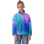 Rainbow Colors Colorful Pattern Kids  Half Zip Hoodie