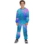 Rainbow Colors Colorful Pattern Kids  Sweatshirt set