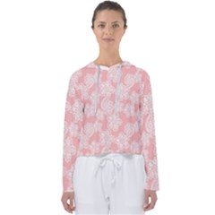 Lace White Ornamental Textile Women s Slouchy Sweat