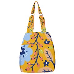 Floral Pattern Beautiful Aesthetic Center Zip Backpack