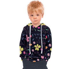 Foliage Pattern Beautiful Aesthetic Secret Garden Kids  Overhead Hoodie by Paksenen