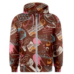 Sweet Food Seamless Pattern Men s Zipper Hoodie