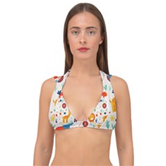 Pet Animal 03 Double Strap Halter Bikini Top