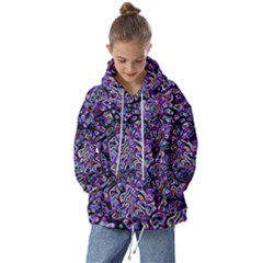 Neon Symphony Design Kids  Oversized Hoodie by dflcprintsclothing