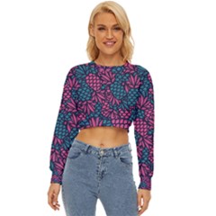 Summer Pineapples Lightweight Long Sleeve Sweatshirt