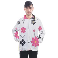  Minimalist Pattern With Simple Lines,flower And Shapes, Creating A Clean And Modern Men s Half Zip Pullover