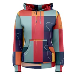  Minimalist Pattern With Simple Lines And Shapes, Creating A Clean And Modern Aesthe Women s Pullover Hoodie