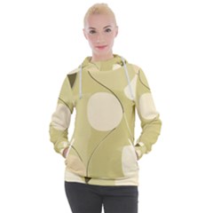 Minimalist Pattern With Simple Lines And Shapes, Creating A Clean And Modern Aesthetic 01 Women s Hooded Pullover by myclothy