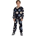 A Minimalist Pattern With Simple Lines And Shapes, Creating A Clean And Modern Aesthetic 03 Kids  Sweatshirt set View1