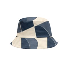 A Minimalist Pattern With Simple Lines And Shapes, Creating A Clean And Modern Aesthetic 04 Bucket Hat (kids) by myclothy