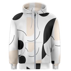 A Minimalist Pattern With Simple Lines And Shapes, Creating A Clean And Modern Aesthetic 05 Men s Zipper Hoodie by myclothy