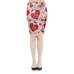 Be My Valentine Midi Wrap Pencil Skirt