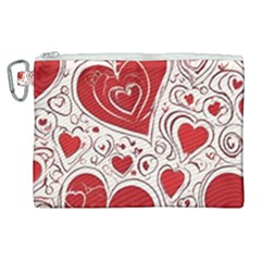 Be My Valentine Canvas Cosmetic Bag (xl)