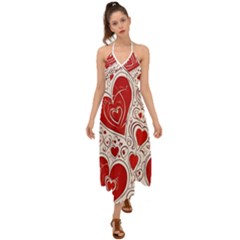 Be My Valentine Halter Tie Back Dress 