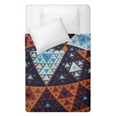 Fractal Triangle Geometric Abstract Pattern Duvet Cover Double Side (single Size)