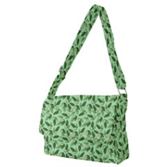 Leaves Pattern Texture Seamless Full Print Messenger Bag (m) by Hannah976