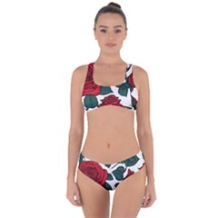 Roses Criss Cross Bikini Set