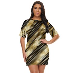 Gold Rush Just Threw It On Dress by pollyparadiseartshop