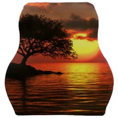 Sunset Nature Sea Dusk Landscape Car Seat Velour Cushion  by Salmanaz77