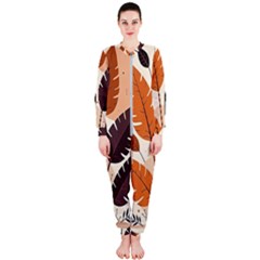 Leaves Boho Monster Nature Onepiece Jumpsuit (ladies)