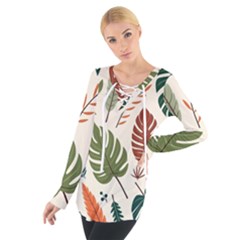 Leaves Autumn Tie Up T-shirt