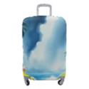 Delicate Watercolor Painting Surreal Oasis Scene With Intense Dramatic Lighting Luggage Cover (Small) View1