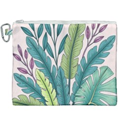 Illustrations Plants Nature Leaves Canvas Cosmetic Bag (xxxl) by Salmanaz77