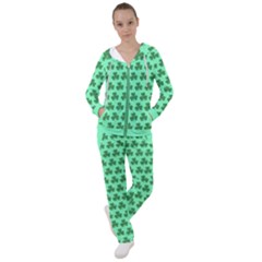 Clover Print Women s Tracksuit