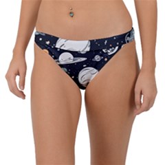 Space Galaxy Universe Stars Sky Band Bikini Bottoms by Paksenen