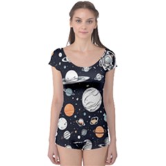 Space Galaxy Universe Stars Sky Boyleg Leotard 