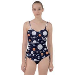 Space Galaxy Universe Stars Sky Sweetheart Tankini Set