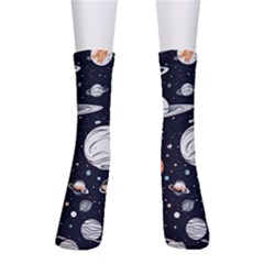 Space Galaxy Universe Stars Sky Crew Socks