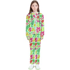 Flower Flora Floral Nature Pattern Seamless Kids  Tracksuit